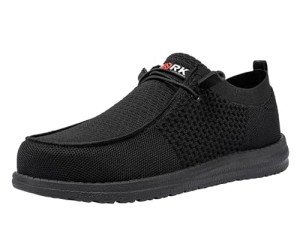 LARNMERN Lightweight Slip-On Steel Toe Sneakers