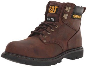Men's Dark Brown Steel Toe Work Sneakers, Size 10