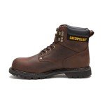 Men's Dark Brown Steel Toe Work Sneakers, Size 10