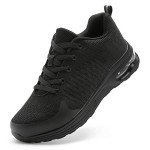 LUPWEE Steel Toe Slip Resistant Work Sneakers