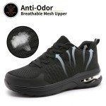 LUPWEE Steel Toe Slip Resistant Work Sneakers