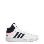 adidas Hoops 3.0 Mid Sneakers - White/Red/Blue