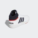 adidas Hoops 3.0 Mid Sneakers - White/Red/Blue