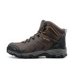 NORTIV 8 Men's Mid Hiking Sneakers Brown/Black