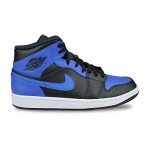 Nike Air Jordan 1 Mid Basketball Shoes - Blue/Black