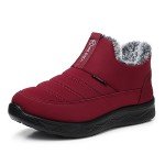 Cozy Memory Foam Slippers for Women - Red, 8.5