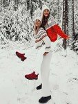 Cozy Memory Foam Slippers for Women - Red, 8.5