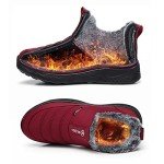 Cozy Memory Foam Slippers for Women - Red, 8.5