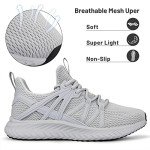 Abboos Women's Slip-On Tennis Sneakers, Gray