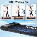 Yemsd Under Desk Walking Pad Treadmill - Black
