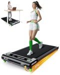 AKLUER Black Portable Under-Desk Walking Treadmill