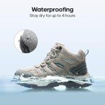 NORTIV 8 Women's Outdoor Mid Hiking Sneakers