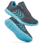 Women’s Breathable Running Sneakers - Dark Gray 8.5
