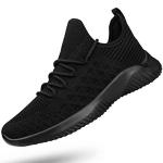 Feethit Women's Slip-On Breathable Gym Sneakers Black