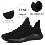 Feethit Women's Slip-On Breathable Gym Sneakers Black