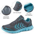 Women’s Breathable Running Sneakers - Dark Gray 8.5