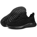 Feethit Women's Slip-On Breathable Gym Sneakers Black