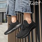 Feethit Women's Slip-On Breathable Gym Sneakers Black