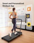 UREVO Compact 2-in-1 Treadmill for Home and Office