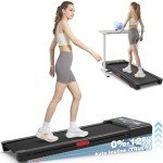 Compact Under Desk Treadmill with Auto Incline