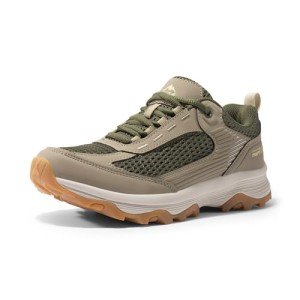 NORTIV 8 Women's Lightweight Olive Hiking Sneakers