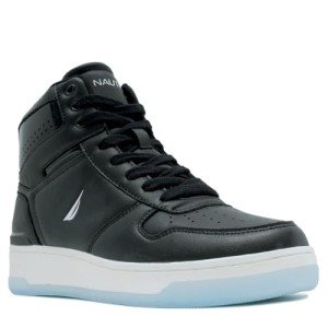 Nautica Men's Stylish Basketball Sneakers, Black