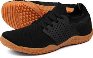 WHITIN Men's Minimalist Trail Running Sneakers - Black