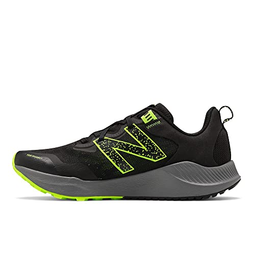 New Balance Men's Nitrel V4 Black/Lime Running Shoe 10 XW US
