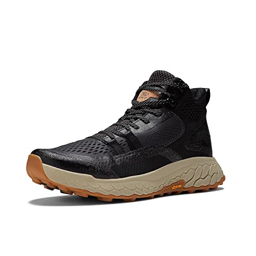 New Balance Men's Fresh Foam X Hierro V1 Mid-Cut Trail Running Shoe, Black/Timberwolf, 11