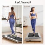 TOPUTURE Under Desk Walking Treadmill with Remote