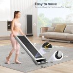 TOPUTURE Under Desk Walking Treadmill with Remote
