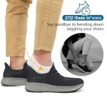 STQ Men's Hands-Free Orthopedic Slip-On Sneakers