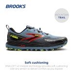 Brooks Cascadia 18 Men's Sneakers, Citadel Ebony Lime