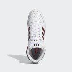 adidas Originals Top Ten Hi Sneakers, White/Black/Turbo
