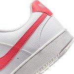 Nike Women's Court Vision Sneakers - White/Coral-Volt