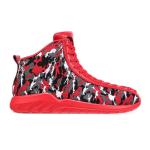 Soulsfeng Women's High Top Camo Sneakers - Red/Black