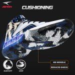 Lightweight Breathable Men's Basketball Sneakers - White/Blue