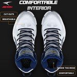 Lightweight Breathable Men's Basketball Sneakers - White/Blue