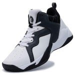RomenSi Men's High Top Anti-Slip Basketball Sneakers