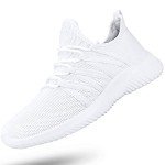 Feethit Women's Lightweight Slip-On White Sneakers