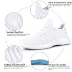 Feethit Women's Lightweight Slip-On White Sneakers