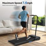 Portable Under Desk Treadmill - 2 in 1 Folding