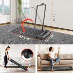 Foldable Walking Pad Treadmill with Remote Control