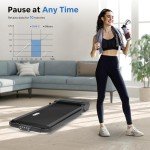 Portable Under Desk Treadmill - 2 in 1 Folding