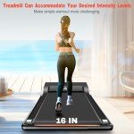 Foldable Walking Pad Treadmill with Remote Control