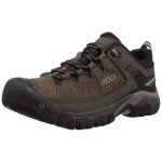 KEEN Men's Targhee 3 Low Height Waterproof Hiking Shoes, Bungee Cord/Black, 11.5