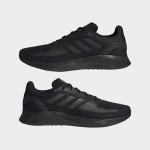 adidas Men's Runfalcon 2.0 Trail Running Shoe, Black/Black/Grey, 12