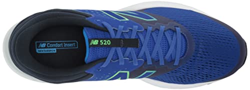 New Balance 520 V7 Running Shoe, Vision Blue/Green