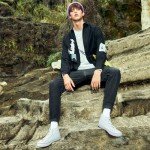 Adokoo Men’s High Top Canvas Sneakers – Black & White