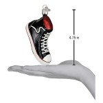 High Top Sneaker Glass Ornament for Christmas Tree